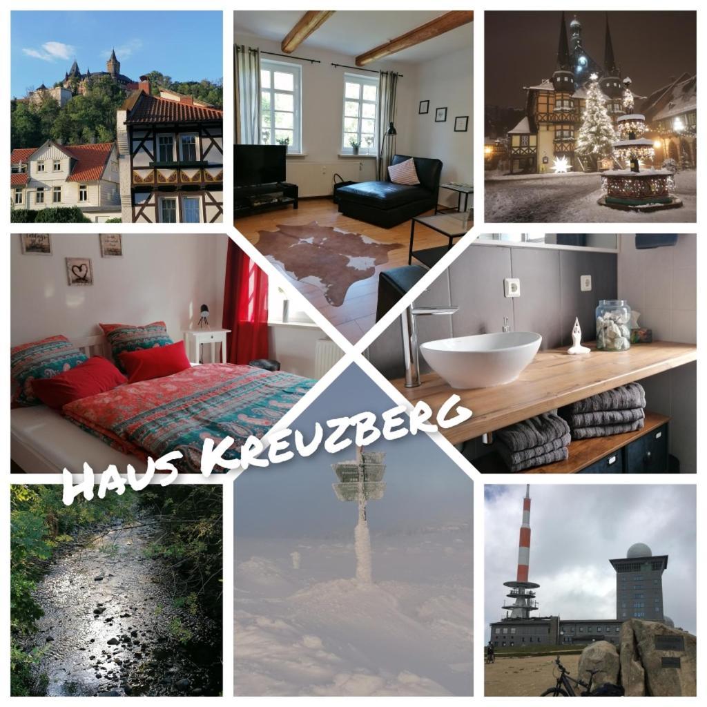 ヴェルニゲローデHaus Kreuzberg Mit Schlossblickアパートメント エクステリア 写真